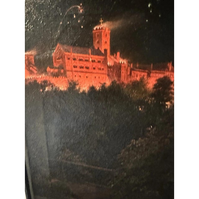 Karl-Erik Ekselius Karl Lindegreen, Evangelical Church, Oil Painting on Canvas For Sale - Image 4 of 13