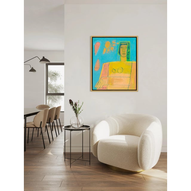 Modern Vasiliki by Rebecca Jack in Gold Frame, Medium Art Print on Canvas For Sale - Image 3 of 4