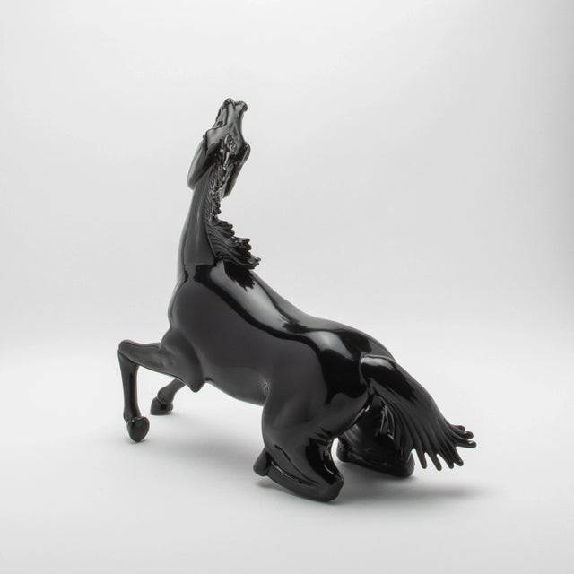 Art Deco Hand Blown Murano Horse Sculpture For Sale - Image 3 of 11