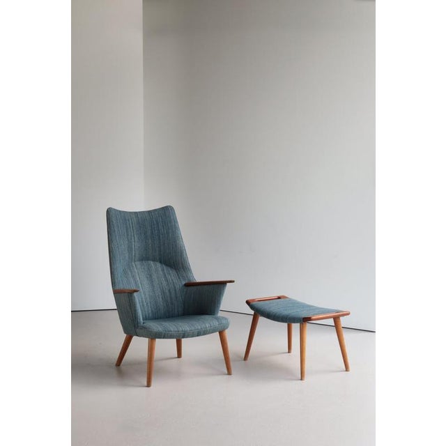 Rare and highly desirable original production lounge set by hans j. Wegner for ap-stolen, denmark, comprising the iconic...