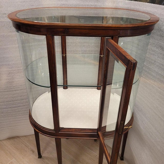 Edwardian Style Display Case in Wood, England, 1930s For Sale - Image 9 of 18