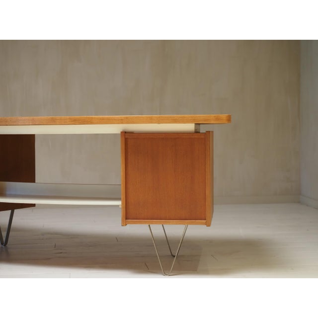 Wood Boomerang Floating Desk from Tijsseling Nijkerk, the Netherlands, 1960s For Sale - Image 7 of 15