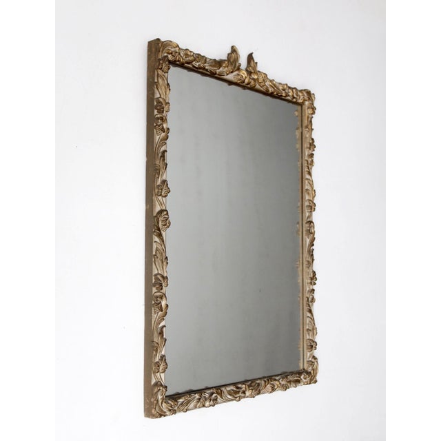 Antique Louis XV Gilt Gold Wall Mirror Rococo Frame For Sale - Image 9 of 11