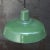 Industrial Vintage French Industrial Green Enamel Pendant Light For Sale - Image 3 of 5