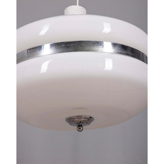 1970s Vintage Italian White Plastic Pendant, 1970s For Sale - Image 5 of 10