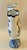 Vintage Bella Casa by Ganz Five Finger Blue and White Bud Vase For Sale - Image 4 of 7