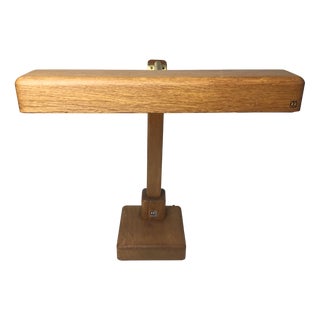 Vintage Desk Lamp in Wood with a Gooseneck from Kk Crèation, 1970s For Sale