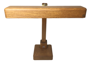 Vintage Desk Lamp in Wood with a Gooseneck from Kk Crèation, 1970s