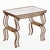 A Set of French Gilt Iron Nesting Tables, C 1950. For Sale - Image 4 of 7