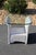 Hollywood Regency 1980s Lloyd Loom Wicker Side Tables With Glass Tops—A Pair For Sale - Image 3 of 18