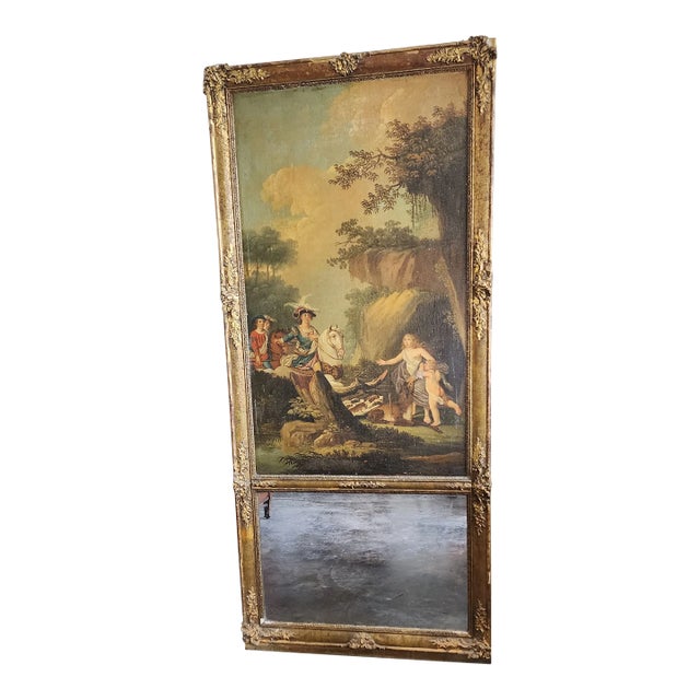 French Trumeau Mirror For Sale