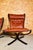 Vintage Leather Lowback and Highback Falcon Chairs by Sigurd Resell, Set of 2 For Sale - Image 8 of 12