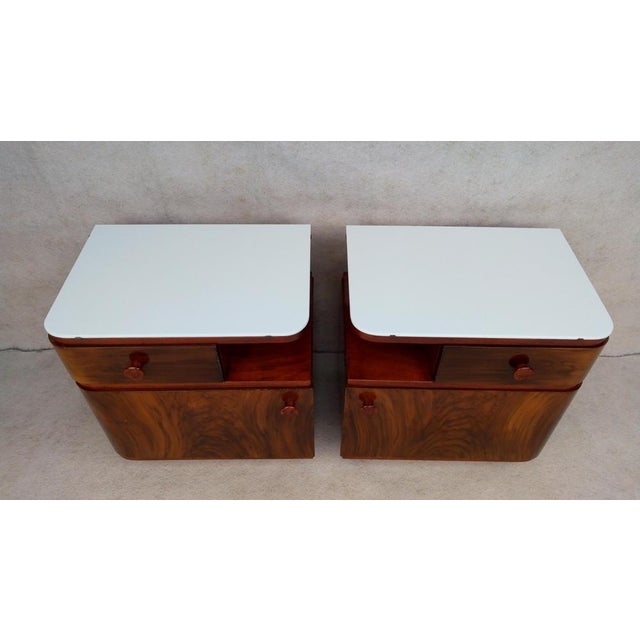 Mid-Century Modern Bedside Tables from Orel, 1961, Set of 2 For Sale - Image 3 of 18