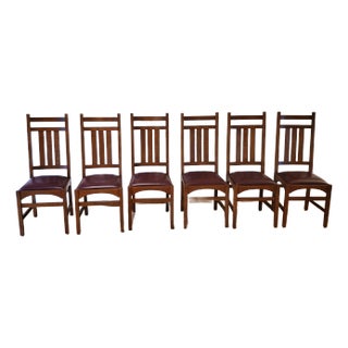 Stickley Harvey Ellis Side Dining Chairs - Set of 6 For Sale