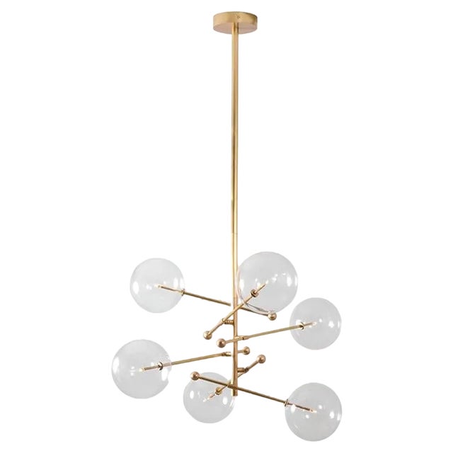 RD15 6 Arms Chandelier by Schwung For Sale