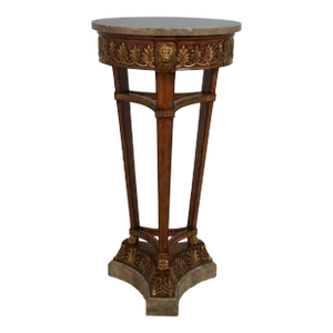 Maitland Smith Large Marble Top Neoclassical Pedestal