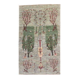 Zabihi Collection Signed Persian Gabbeh Rug For Sale