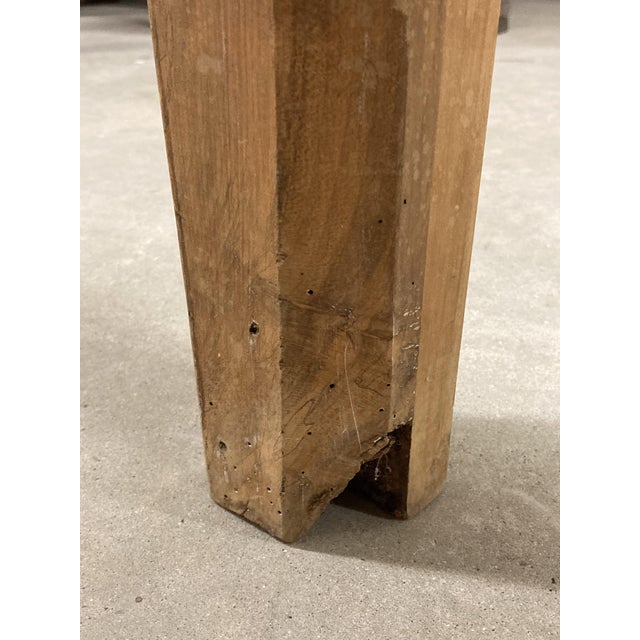Butchers Block in Beech with Octagonal Legs, 1930s For Sale - Image 10 of 18