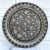 Vintage Islamic Moroccan 34" Engraved Silver Copper Tray Table Top For Sale - Image 10 of 10