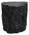 Black Natural Form Organic Modern Stump Stool / Side Table For Sale
