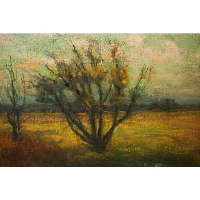 Pennsylvania Impressionist Landscape Painting "Evening Pasture" by Frederick Wagner For Sale - Image 12 of 12