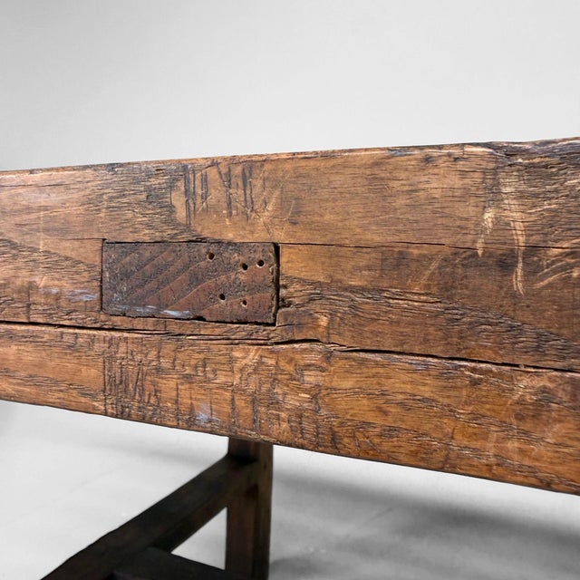 Antique French Display Bench, 1900s For Sale - Image 9 of 16