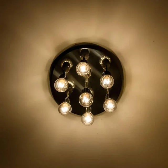 Glass Wall or Ceiling Lamp attributed to Staff, 1970s For Sale - Image 7 of 16
