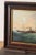 Textile Antique Oil on Canvas British Steamship Painting in Oak Frame For Sale - Image 7 of 9