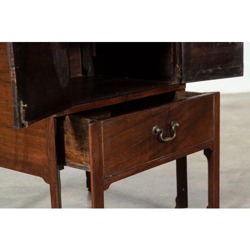 English George III Mahogany Bedside Chest, 1790 For Sale - Image 10 of 14