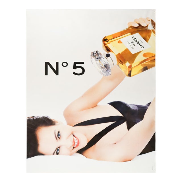 1993 Original French Perfume Poster - Chanel N.5 (Carole Bouquet) For Sale