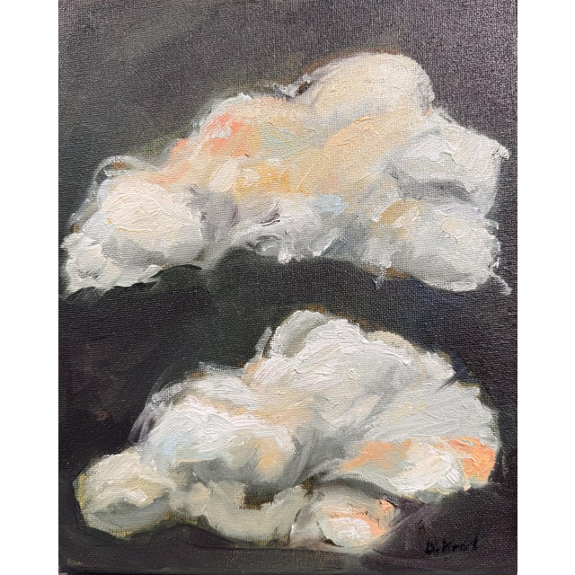 Title "Clouds" – Original Oil Painting by Danka Krol Cloud is an expressive oil painting depicting two dramatic, richly...