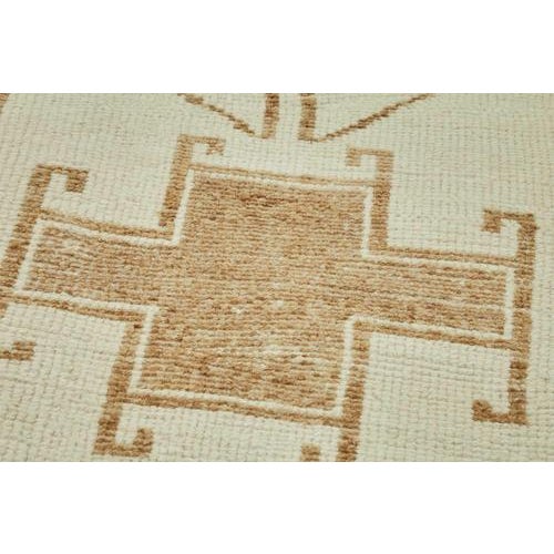 Beige Bohemian Runner Rug For Sale - Image 5 of 7
