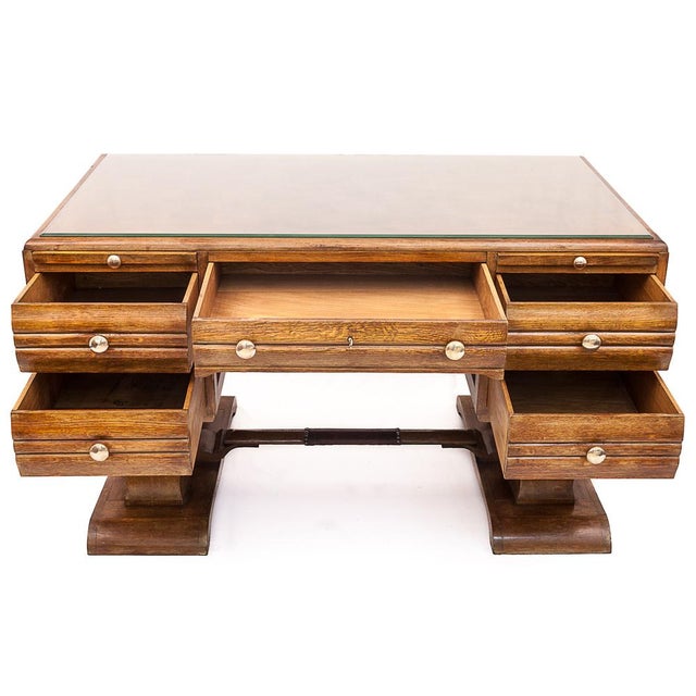 Art Deco Desk attributed to Charles Dudouyt, 1930s For Sale - Image 13 of 15
