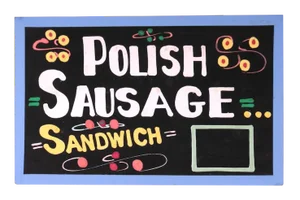 Polish Sausage Sandwich Sign