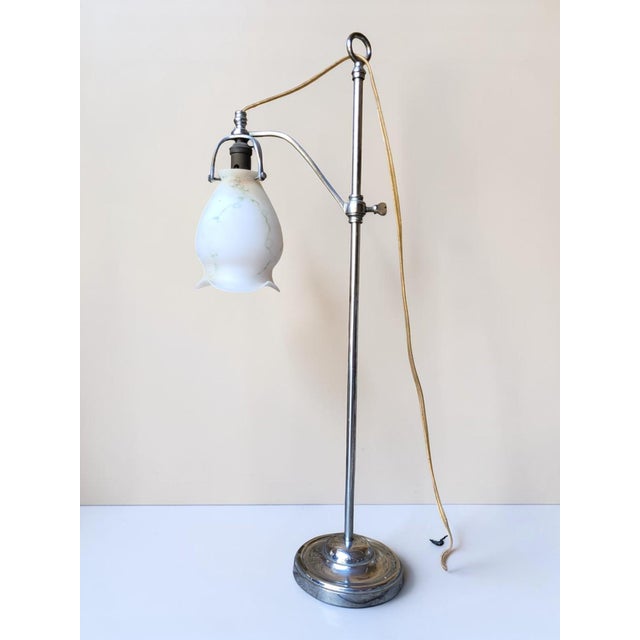 Vintage Art Deco Lamp in Cast Iron and Bakelite, 1920 For Sale - Image 15 of 15