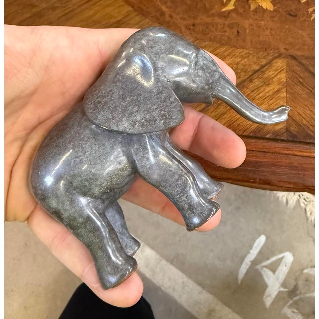 1990s Wah Ming Chang Bronze Sculpture Limited Edition # Out Of90 Mother &Baby Elephant For Sale - Image 5 of 12