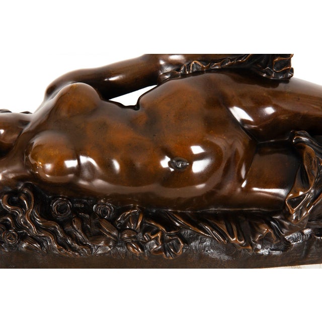 Metal French Bronze Sculpture of “Woman Bitten by Snake” by Clesinger For Sale - Image 7 of 18