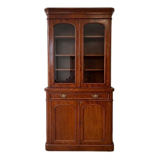 20th Century Two-Part Cabinet in Mahogany For Sale