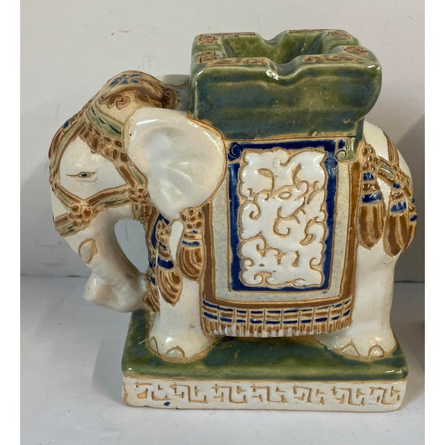 Vintage Ceramic Elephant Bookends a Pair Chairish
