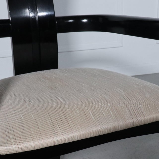 1980s 80s Post Modern Sculptural High Back Barrel Armchair For Sale - Image 5 of 5