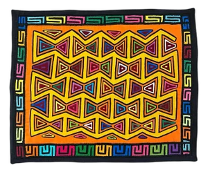 Handmade Anne Wenzel, Panama, Styled Geometric Decorative Pillow Cover