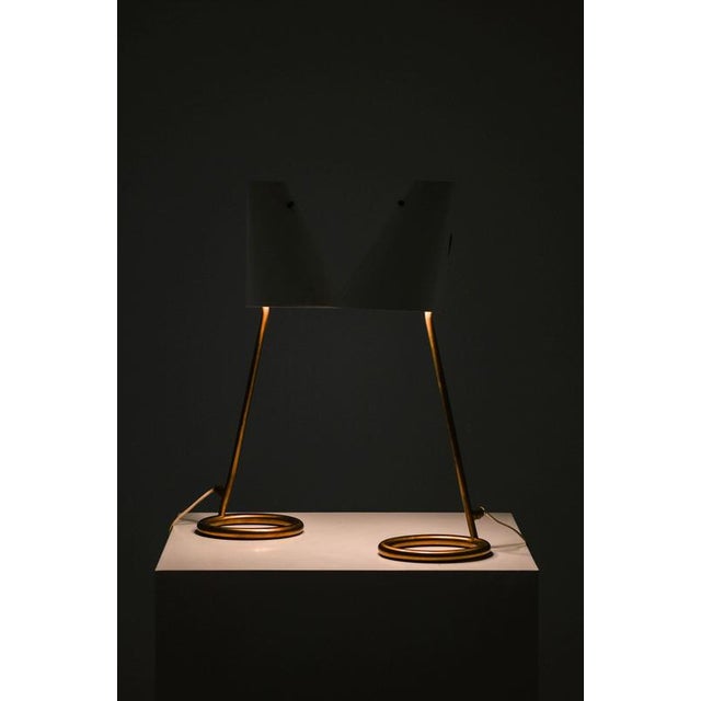 Gold Table Lamps in Brass, Lacquer, and Metal from Hans-Agne Jakobsson, 1950s, Set of 2 For Sale - Image 8 of 9