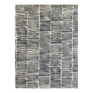 Gp J Baker Etching Fabric in Indigo 5 2/8 Yards For Sale