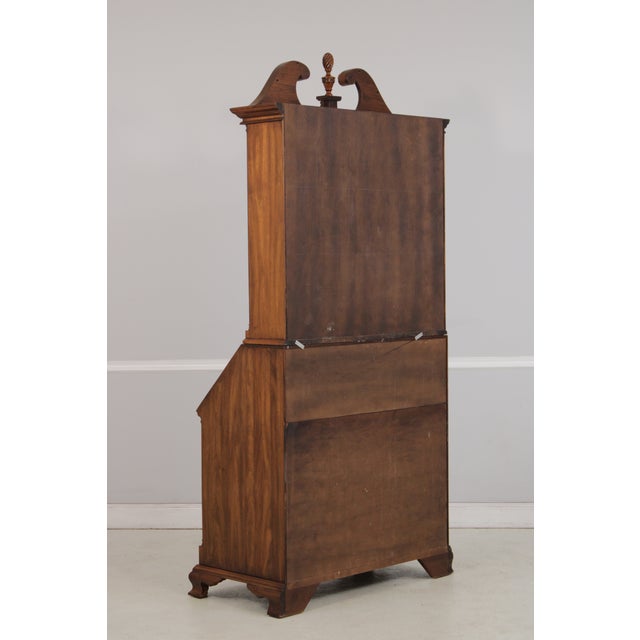 Henkel Harris Walnut Secretary Blind Door Desk For Sale - Image 16 of 18