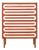 Mid-Century Modern Op-Art Hand-Painted Teak Chest of Drawers, 1960s For Sale