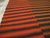 Galerie Shabab Collection Mid-20th Century Orange and Black Turkish Flat-Weave Kilim Room Size Accent Rug For Sale In New York - Image 6 of 10