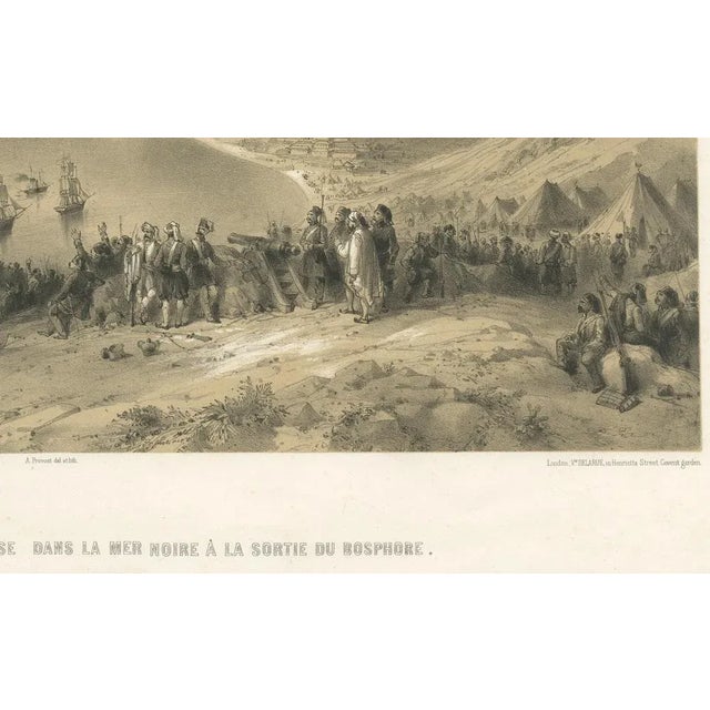 Provost, Anglo-French Fleet Entering the Black Sea from the Bosphorus, Crimean War, 1854, Print For Sale - Image 3 of 10
