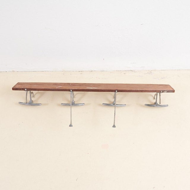 Vintage Wood and Metal Coat Rack from Fratelli Reguitti For Sale - Image 4 of 6