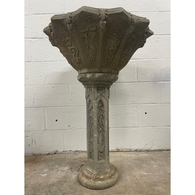 "A commanding piece of Southern garden history, this two-piece monumental urn was rescued from a historic estate in...