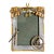 Vintage Pewter Picture Frame Alpine Skiing Winter Decoration 5x7" For Sale